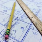 Blueprint of building